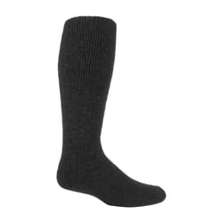 Mens Extra Long Heavy 2.7 TOG Knee High Thermal Wool Rich Socks - 6-11 UK, Charcoal