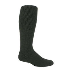 Mens Extra Long Heavy 2.7 TOG Knee High Thermal Wool Rich Socks - 6-11 UK, Green