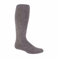 Mens Extra Long Heavy 2.7 TOG Knee High Thermal Wool Rich Socks - 6-11 UK, Stone