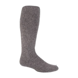 Mens Extra Long Heavy 2.7 TOG Knee High Thermal Wool Rich Socks - 6-11 UK, Stone