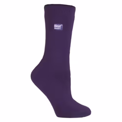 Heat Holders Lite - Ladies Winter Thermal Socks in 5 colours, 4-8 UK - 4-8 UK, Purple