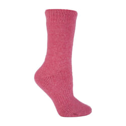 Heat Holders - Ladies  Winter Warm 2.7 TOG Short Cosy Wool Rich Socks - 4-8 UK, Pink