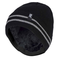 Mens Hi Vis Reflective Thermal Fleece Lined Neck Warmer - One Size, Hi Vis Black