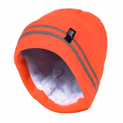 Mens Hi Vis Reflective Thermal Fleece Lined Neck Warmer - One Size, Hi Vis Orange