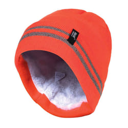 Mens Hi Vis Reflective Thermal Fleece Lined Neck Warmer - One Size, Hi Vis Orange