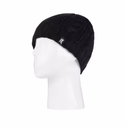 Women's Thermal Fleece Lined Cable Knit Winter Hat 3.4 tog - One Size - One Size, Black
