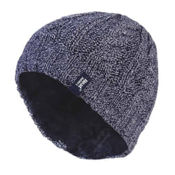 Women's Thermal Fleece Lined Cable Knit Winter Hat 3.4 tog - One Size - One Size, Blue