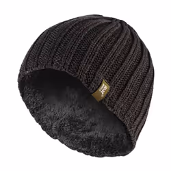 Heat Holders - Men's Fleece lined Ribbed knitted winter hat 3.4 tog - One Size, Khaki Green