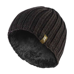 Heat Holders - Men's Fleece lined Ribbed knitted winter hat 3.4 tog - One Size, Khaki Green