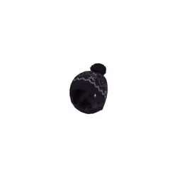 Mens Fleece Lined Thermal Winter Warm Beanie Bobble Hat with Pom Pom - One Size, Black