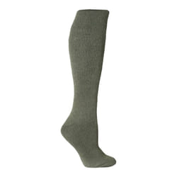 Ladies Extra Long Thermal Socks in Cerise and Wine 4-8 UK, 37-42 eur - 4-8 UK, Khaki