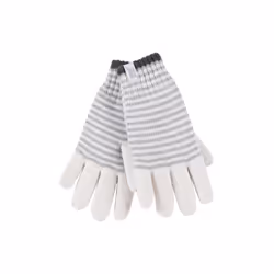 ) Heat Holders - Ladies Knit Winter Warm Fleece Lined Thermal Gloves - M-L, Cream (Oslo