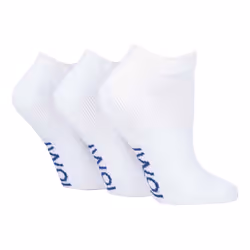 3 Pairs Cushioned Trainer Diabetic Socks for Swollen Feet and Ankles - 12-14 UK, White