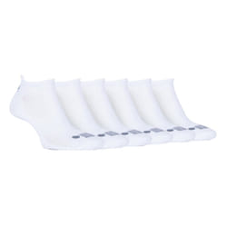 JEEP - 6 Pairs Mens Cotton Cushioned Sport Ankle Outdoor Socks - 6-11, White