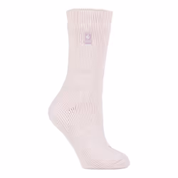 Heat Holders - Ladies Original Thick Multicoloured Twist Thermal Socks - Dusted Pink