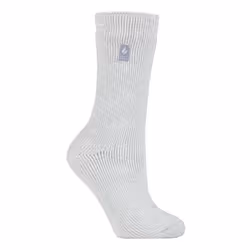 Heat Holders - Ladies Original Thick Multicoloured Twist Thermal Socks - Silver Grey