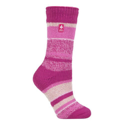 ) Heat Holders - Ladies Original Thick Multicoloured Twist Thermal Socks - Berry (Provence