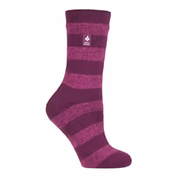 ) Heat Holders Lite - Ladies Lightweight Casual Winter Thermal Socks - Deep Fuchsia / Berry (Bologna