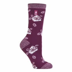 ) Heat Holders Lite - Ladies Lightweight Casual Winter Thermal Socks - Purple Magenta (Rome
