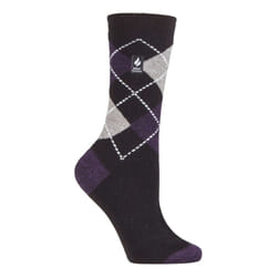 ) Heat Holders Lite - Ladies Lightweight Casual Winter Thermal Socks - Black(Cali