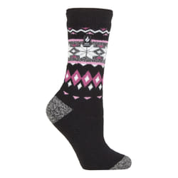 ) Heat Holders Lite - Ladies Lightweight Casual Winter Thermal Socks - Black (Lima