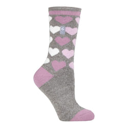 ) Heat Holders Lite - Ladies Lightweight Casual Winter Thermal Socks - Grey (Paris