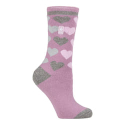 ) Heat Holders Lite - Ladies Lightweight Casual Winter Thermal Socks - Mauve (Paris