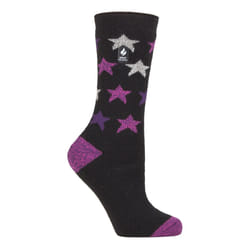 ) Heat Holders Lite - Ladies Lightweight Casual Winter Thermal Socks - Black (Nice