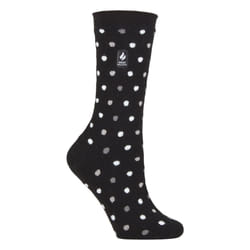 ) Heat Holders Ultra Lite - Ladies Thin Lightweight Casual Thermal Socks - Black / Tonal (Nicosia