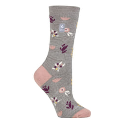 ) Heat Holders Ultra Lite - Ladies Thin Lightweight Casual Thermal Socks - Grey (Sidari