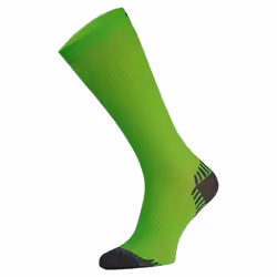 Comodo - Mens & Ladies Knee High Sports / Running Compression Socks - 9-11 UK, Neon Green
