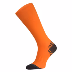 Comodo - Mens & Ladies Knee High Sports / Running Compression Socks - 9-11 UK, Neon Orange