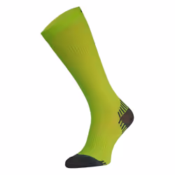 Comodo - Mens & Ladies Knee High Sports / Running Compression Socks - 3-5.5 UK, Neon Yellow