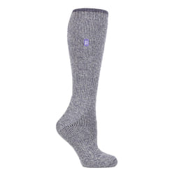 Heat Holders - Ladies Long Leg Merino Wool Thermal Socks for Winter - Lilac