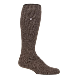 Heat Holders - Mens Long Leg Merino Wool Thermal Socks for Winter - Brown