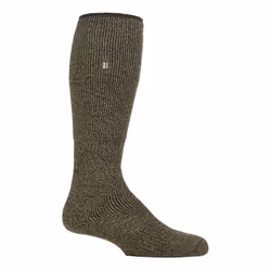 Heat Holders - Mens Long Leg Merino Wool Thermal Socks for Winter - Khaki