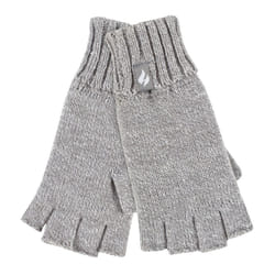 Ladies Knitted Thermal Fingerless Gloves | HEAT HOLDERS - Grey