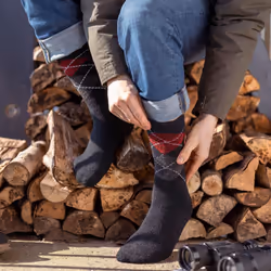 Heat Holders - 3 Pairs Mens Thin Lightweight Thermal Dress Socks for Winter - 6-11 UK, Charcoal