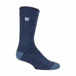 Heat Holders - 3 Pairs Mens Thin Lightweight Thermal Dress Socks for Winter - 6-11 UK, Blue