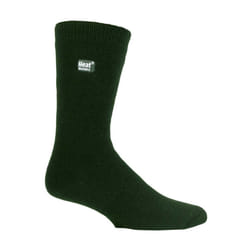 Heat Holders - 3 Pairs Mens Thin Lightweight Thermal Dress Socks for Winter - 6-11 UK, Green