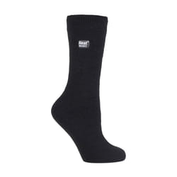Heat Holders - 3 Pairs Ladies Thin Lightweight Thermal Dress Socks for Winter - 4-8 UK, Black