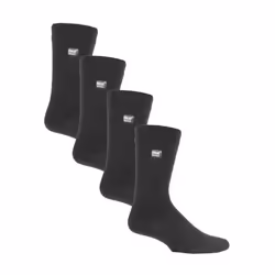 Heat Holders - 4 Pair Mens Ultra Lite Extra Thin 1.0 TOG Casual Thermal Socks - 6-11 UK, Charcoal