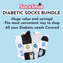 IOMI - 12 Pack Diabetic Socks All Year Round Bundle - 4-8 UK, Black