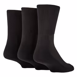 IOMI - 12 Pack Diabetic Socks All Year Round Bundle - 6-8.5 UK, Black