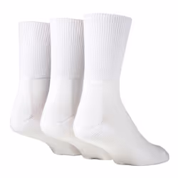 IOMI - 12 Pack Diabetic Socks All Year Round Bundle - 12-14 UK, White