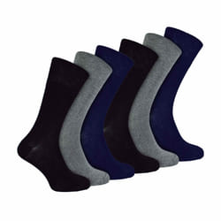 IOMI - 6 Pack Mens Non Elastic Bamboo Diabetic Socks - 6-11 UK, BNG