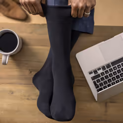 IOMI - 6 Pack Mens Non Elastic Bamboo Diabetic Socks - 6-11 UK, Brown