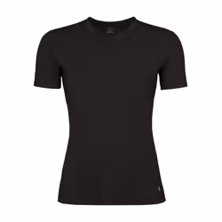 Heat Holders - Warm Fleece-Lined Short Sleeve Thermal T-Shirt for Women - Winter Baselayer - XL, Black