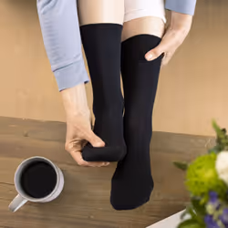 IOMI - 12 Pairs Ladies Diabetic Bamboo Socks | Non Elastic Gentle Grip Top Socks - 4-8 UK, Black