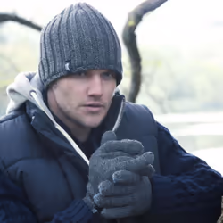 Heat Holders - Mens Fleece Lined Thermal Hat & Glove Set for Winter - M/L, Black